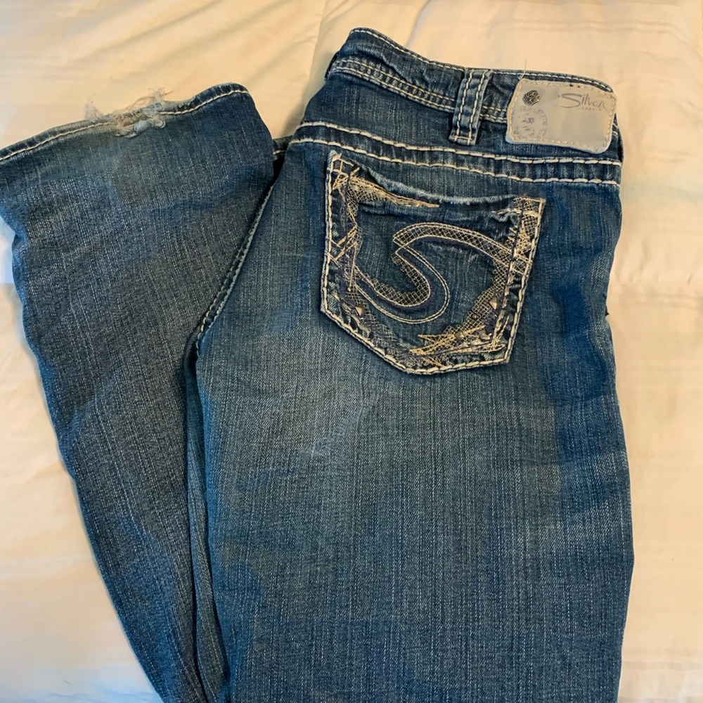 Silver jeans